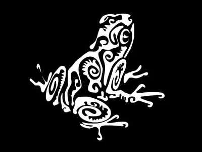 ORACAL TRIBAL TREE FROG Vinyl Decal Car Wall Window Sticker CHOOSE SIZE COLOR