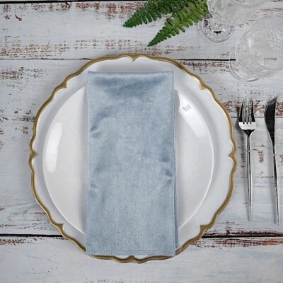 20x20-Inch Premium Velvet Napkins Wedding Party Home Table Top Decorations Sale - Image 1 of 2