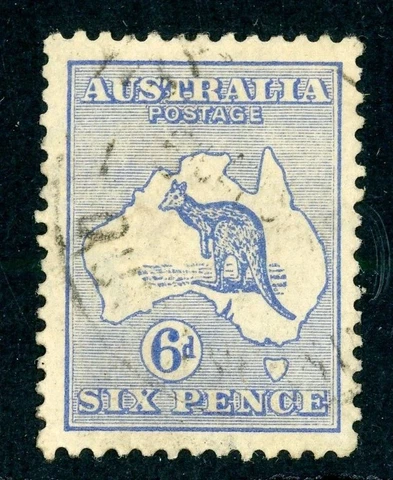 AUSTRALIA 1915 USED #40. KANGAROO AND MAP WMK 9 !! R42 Cover