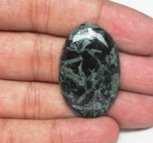 Natural Chinese Writing Stone Cabochon Oval Shape 43.90 ct Loose Gemstone H 4340 - Picture 1 of 5