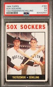 1964 Topps Carl Yastrzemski/Chuck Schilling #182 Sox Sockers PSA 1.5