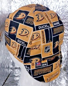 Anaheim Ducks construcción hecha a medida, soldador, instalador de tuberías, sombrero de motociclista - Imagen 1 de 3