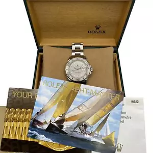 Rolex Yacht-Master 16622 Stahl Platin Blende Grau Dial Automatisch Uhr Full Set - Bild 1 von 7