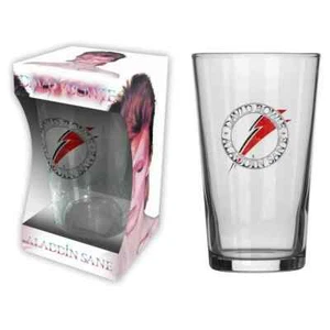 David Bowie Aladdin Sane  Beer Glass - Picture 1 of 1