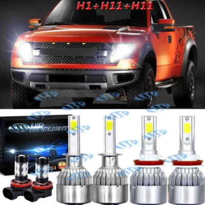 Kit de faros antiniebla LED 6x 6000K para Ford Focus 2012-2017 2018 sedán Foto 1 de 4