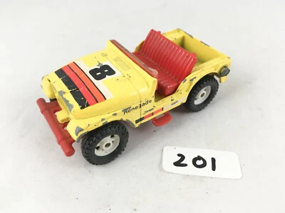 RARE VINTAGE CORGI TOYS # 447 JEEP CJ5 RENEGADE YELLOW/RED DIECAST CAR - Image 1 of 4