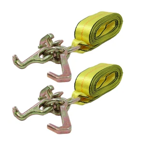 Cluster Hook Strap 2" x 10' Towing Recovery Winch Strap G70 Hooks - RTJ Hooks - Picture 1 of 6