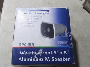 Speco SPC15R 25 W odporne na warunki atmosferyczne aluminium P.A. Głośnik fabrycznie nowy - Zdjęcie 1 z 7