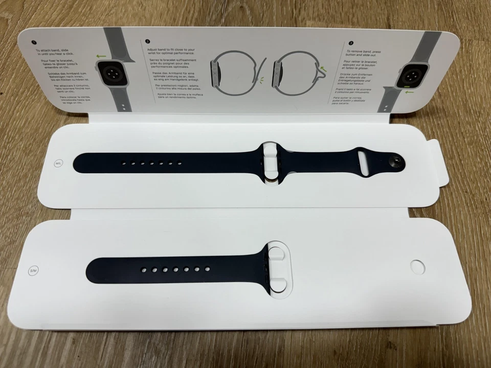 Apple Watch Band Sport Band (45mm) Midnight M/L & S/M 42 44 45 49 ULTRA 1 & 2