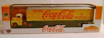 1956 '56 FORD COE 1949 '49 MERCURY COUPE CHASE COCA-COLA HAULER SEMI M2 MACHINES - Image 1 of 4