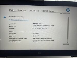 HP ProBook 450 G7 15.6" Notebook, i7-10510U 8GB DDR4, No SSD