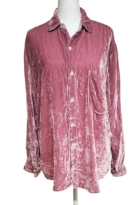 CP Shades Velvet Sloane Shirt Hyacinth Size Small Small Viscose Silk Blend NWT - Picture 1 of 6