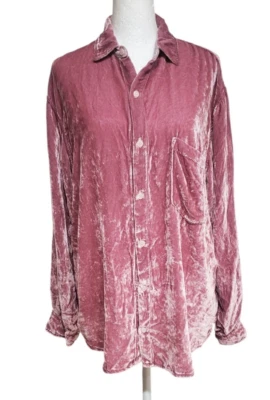 Camisa CP Shades Terciopelo Sloane Jacinto Talla Pequeña Viscosa Mezcla Seda Nueva con Etiquetas Foto 1 de 4