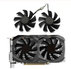 Pair Fans Cooling Fan For Zotac GTX 1060 1660 1660TI AMP Graphics Card 85mm - Bild 1 von 5