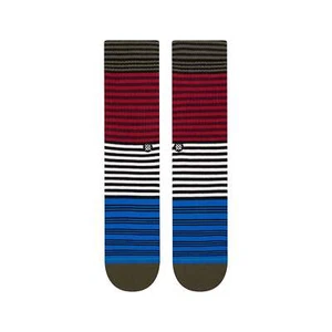 Stance Herren L 9-13 diatonische lässige Crew-Socken blau schwarz rot Streifen Baumwolle - Bild 1 von 2