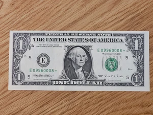 1995 $1 "STAR NOTE" RICHMOND DISTRICT UNC/GEM E09960008* - Picture 1 of 5