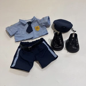 Costruisci un Orso Officina Polizia Uniforme Camicia Pantaloni Cappello Stivali Outfit Lotto BAB LEGGI - Foto 1 di 10
