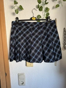 Schöner Damen Faltenrock, Dunkelblau, Kariert, Gr. L, H&M - Bild 1 von 7