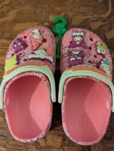 Girls Hello Kitty Crocs Size 8 New - Picture 1 of 8