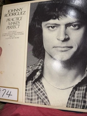 Johnny Rodriguez "Practice Makes Perfect" LP (1977) Mercury SRM-1-1144. Mint - Image 1 of 2
