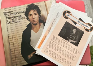 Bruce Springsteen Darkness On The Edge Of Town LP /Demo Stamp + Press Sheets - Picture 1 of 23