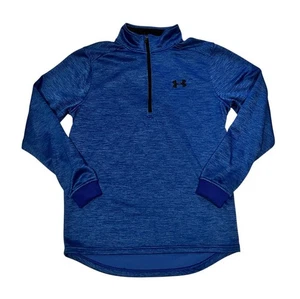 Maglione pullover Under Armour Cold Gear vestibilità ampia donna piccolo 1/4 zip blu - Foto 1 di 6
