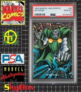 1992 Marvel Masterpieces - #26 Dr. Doom - PSA 10 GEM MINT - Bild 1 von 4