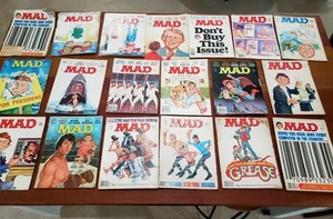 Vintage 70s Mad Magazine Lot of 20 Grease Superman Star Trek Jaws Rocky etc. - Picture 1 of 11