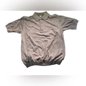 David Taylor Brown Diamond Grid Pattern Banded Golf Polo Shirt, Size Medium - Picture 1 of 4