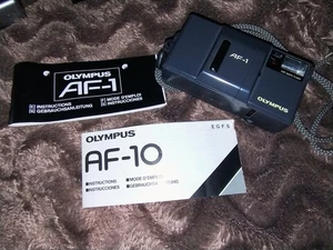 Kamera Retro Olympus AF-10 schwarz mit Bedienungsanleitungen Kompaktkamera 35mm - Bild 1 von 7