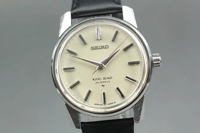 [Exc+5] Vintage King Seiko 44-9990 Hand Winding Silver Men's Watch From JAPAN - Image 1 of 4
