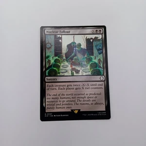 Nuclear Fallout Magic The Gathering Rare Magic: The Gathering Fallout Commander Sorcery Black - Imagen 1 de 2
