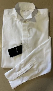 Saint Laurent Men Tuxedo Shirt White Size 40/15 3/4 New $990 Italy - Picture 1 of 11