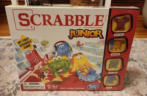 Scrabble Junior Jr Hasbro Crossword Board Game Age 5+ Brand new Sealed - Picture 1 of 6
