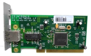 PRINTRONIX PCI NETWORK SUB ASSEMBLY, 251403-001, 250504-001, 10/100BASE-T - Picture 1 of 8