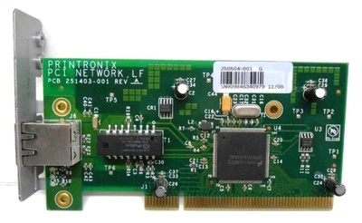 PRINTRONIX PCI NETWORK SUB ASSEMBLY, 251403-001, 250504-001, 10/100BASE-T - Image 1 of 4