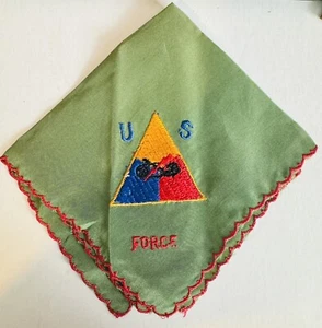 Stoffserviette US Force Patch grün Vintage hat Flecken Militär - Bild 1 von 3