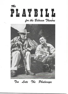 TOO LATE THE PHALAROPE Playbill BARRY SULLIVAN Balasco 1956 Currie Napier - Picture 1 of 1