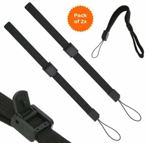 2x schwarz verstellbares Handgelenkband für Nintendo Wii Fernbedienung | FPC - Bild 1 von 19