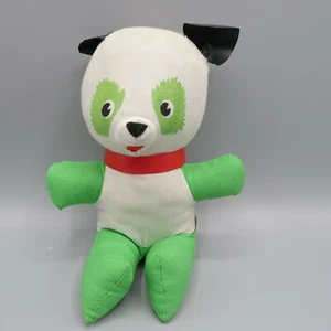 Muñeca Brooklyn 1974 juguete y novedad cachorro perro vintage orejas de plástico verde blanco años 70 - Imagen 1 de 5