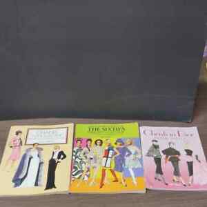 Christian Dior Chanel  Tom Tierney Paper Dolls Cut-out Fashion Books