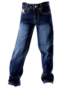 Cinch Western Denim Jeans Boys White Label Dark Stonewash MB12882002 - Picture 1 of 3