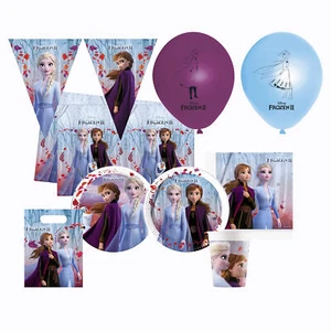 Kit party Disney Frozen II 24 persone bicchieri piatti tovaglia tovaglioli 1616 - Picture 1 of 9