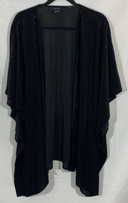 Cárdigan Lane Bryant terciopelo rayas transparentes frente abierto bruja capas look talla única Foto 1 de 4