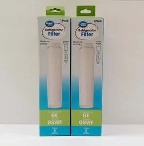 (2) Great Value Refrigerator Filters Model GVF035 Replacement for GE GSWF New - Picture 1 of 2