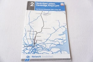 Horario de pasajeros ferroviario East Anglia Network SouthEast NSE 1987 - Imagen 1 de 7