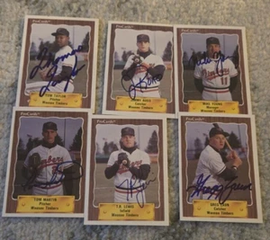 1990 PROCARDS WAUSAU TIMBERS ORIOLES SIGNED CARD LOT OF 6 MIKE YOUNG CRICKET - Picture 1 of 1