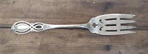 Sterling Silber Alvin 'Chippendale Old' Salatgabel durchbohrt  - Bild 1 von 2