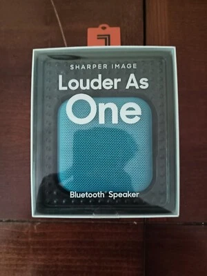 SHARPER IMAGE BLUETOOTH SPEAKER LOUDER AS ONE NEW - Image 1 of 4