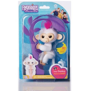 Sophie Mono Bebé Blanco con Pelo Rosa WOWWEE ALEVÍN AUTÉNTICO Amazon - Imagen 1 de 4